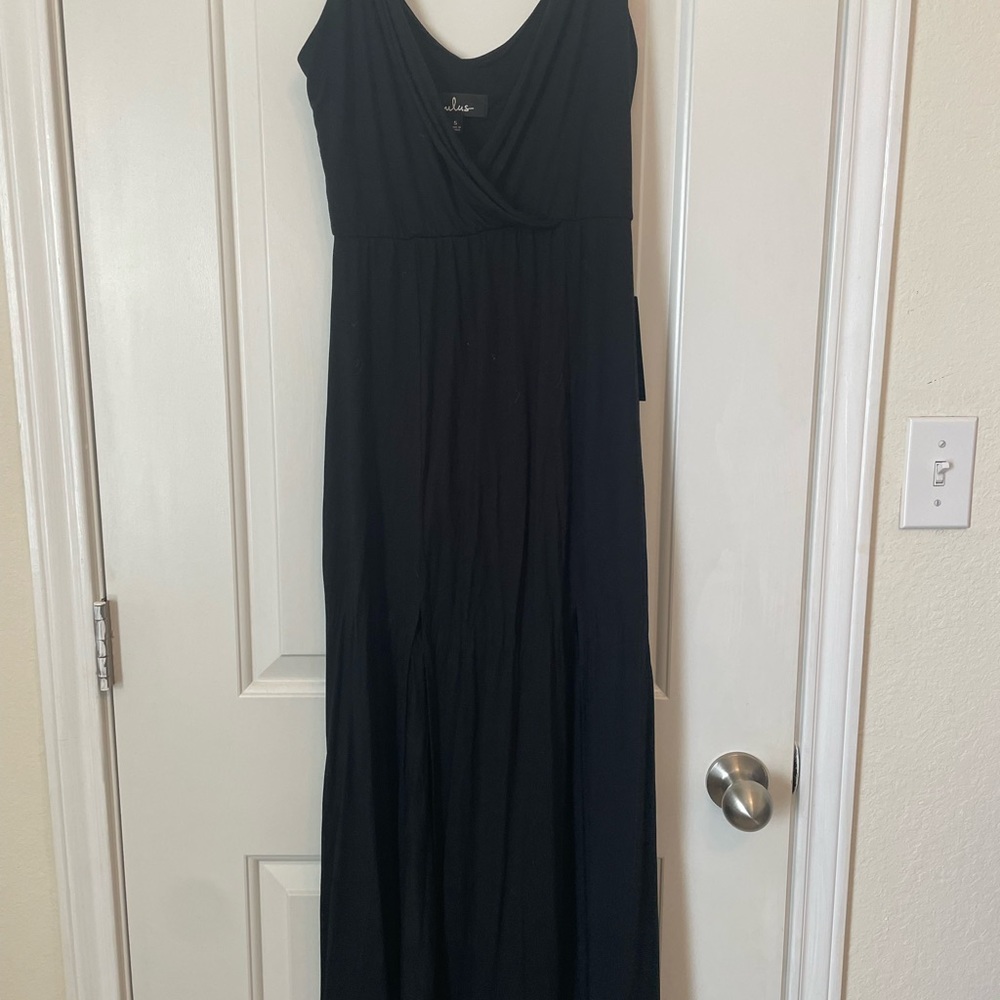 Lulus midi dress with double slit